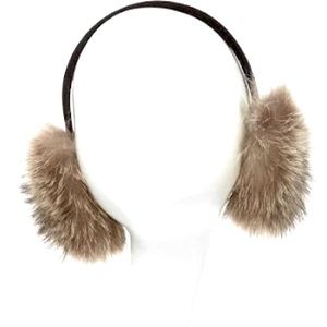 INC International Concepts Faux Fur Earmuffs - Black/Brown - O/S